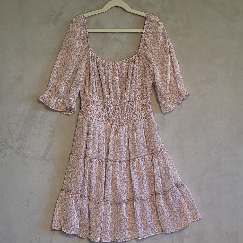 Trixxi Juniors Pink Floral Dress Size Small